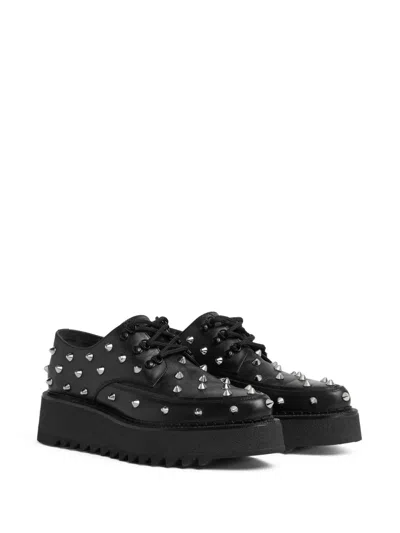 Dsquared2 Studded Loafers In Black