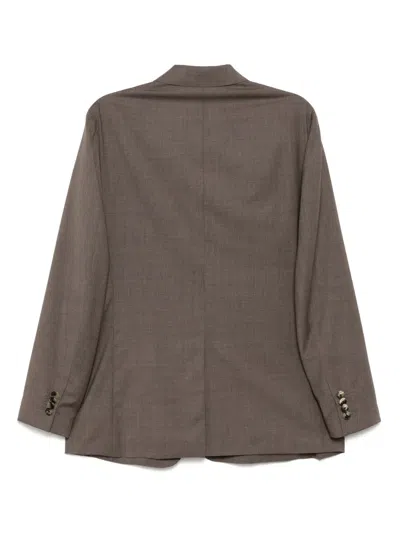 Caruso Hedda Single-breasted Blazer In Neutrals