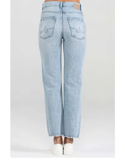 Ag Logo-patch Jeans In Blue