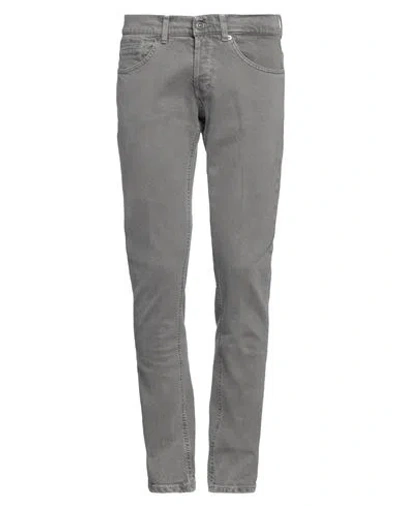 Dondup Man Jeans Grey Size 35 Cotton, Elastane In Grey