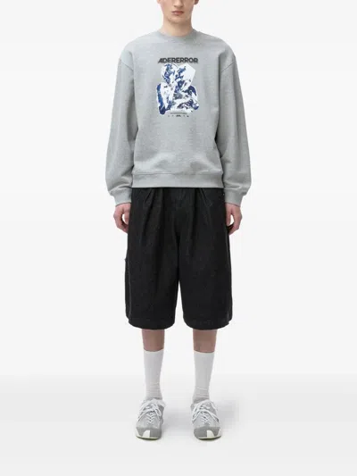 Ader Error Logo-print Sweatshirt In Grey