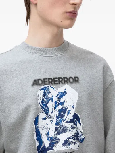 Ader Error Logo-print Sweatshirt In Grey