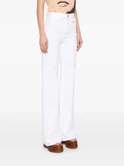 Chloé High-rise Flare Jeans In White