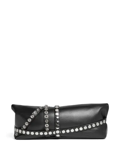 Dsquared2 Leather Clutch Bag In Black