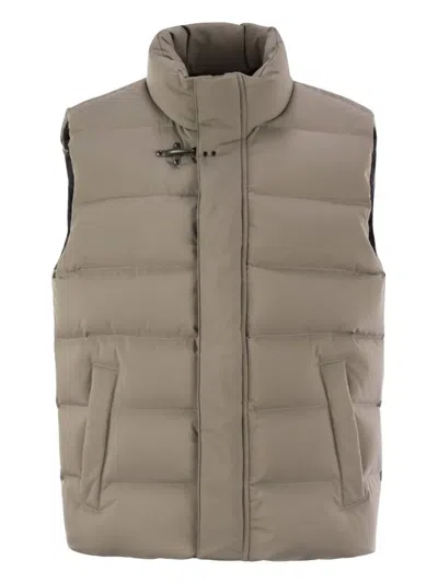 Fay Down Vest In Brown