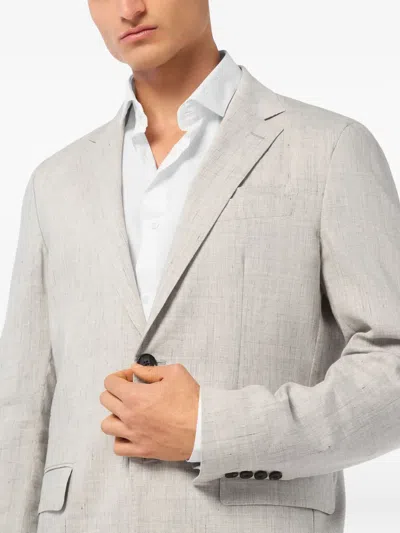 Billionaire Single-breasted Blazer In Grey