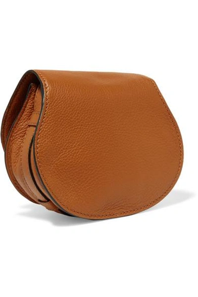 Shop Chloé The Marcie Mini Textured-leather Shoulder Bag