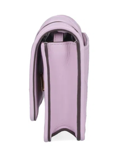 Tory Burch Quilted Chain Strap Purses & Cardholders In Purple