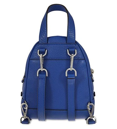 Shop Michael Michael Kors Rhea Extra-small Grained Leather Backpack In Cinder