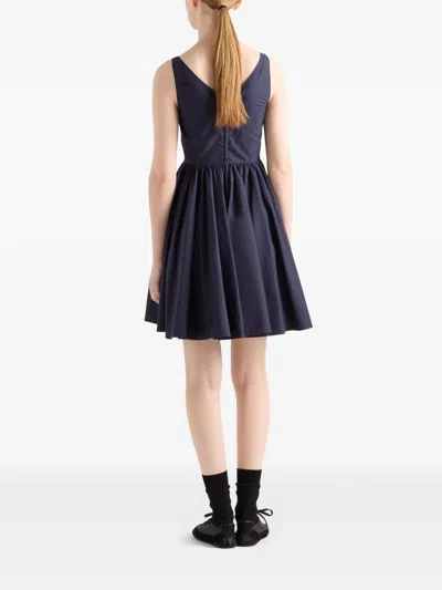 Prada Mini Dress In Blue