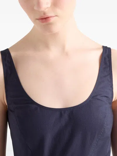 Prada Mini Dress In Blue