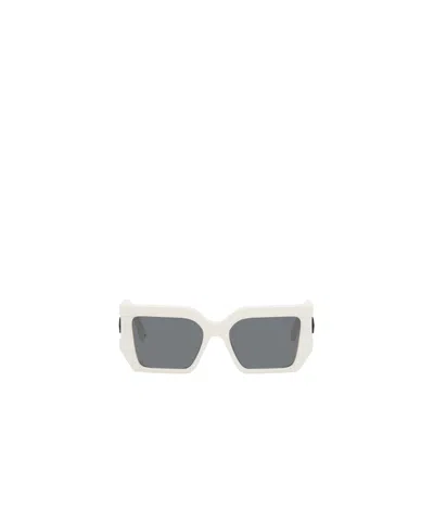 Off-white Arthur Rectangular Frame Sunglasses In Gray