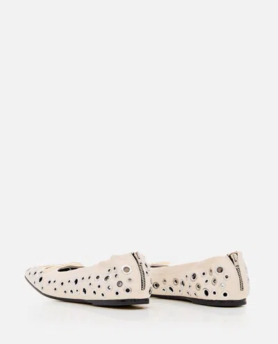 Golden Goose 'amy' Ballet Flats Featuring Metal Eyelets In Yellow