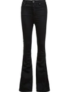 BEN TAVERNITI UNRAVEL PROJECT UNRAVEL PROJECT FLARED TROUSERS - BLACK,UWCA007F16020001100011633812