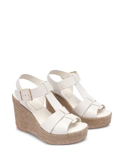 Paloma Barceló Paloma Barcelo Alison Slingback Espdarille Platform Wedge Sandal In Linen