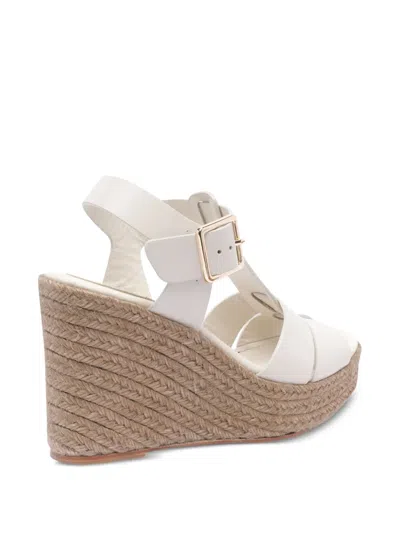 Paloma Barceló Paloma Barcelo Alison Slingback Espdarille Platform Wedge Sandal In Linen