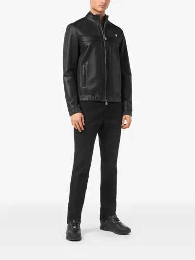 Billionaire Leather Jacket In Black