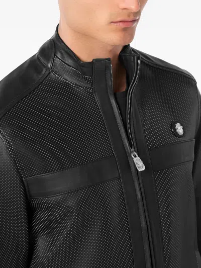 Billionaire Leather Jacket In Black