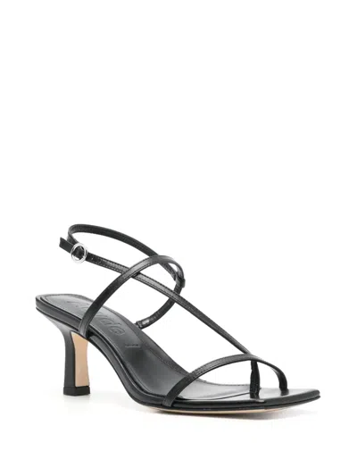 Aeyde 65mm Elise Sandals In Black