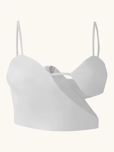 Misci Cotton-blend Top In White