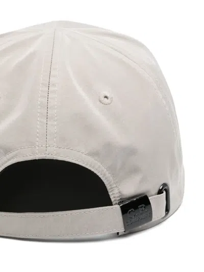 C.p. Company C.p.company Logo Embroidered Cap In Grey