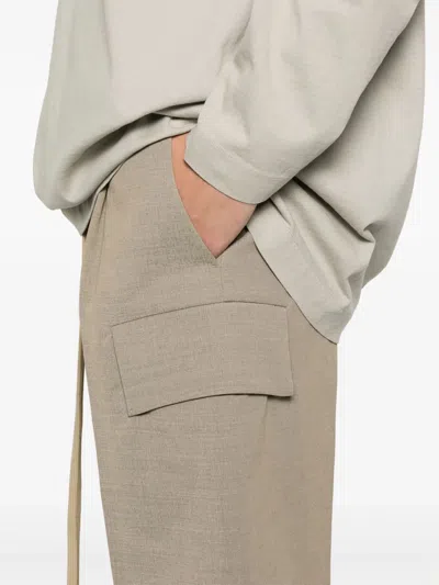 Fear Of God Utility Cargo Pocket Elastic Waist Shorts In Neutrals