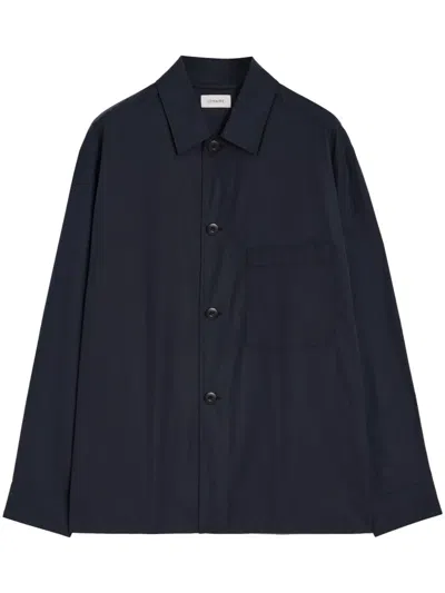 Lemaire 'collared Front Pockets Workwear Jacket' In Black