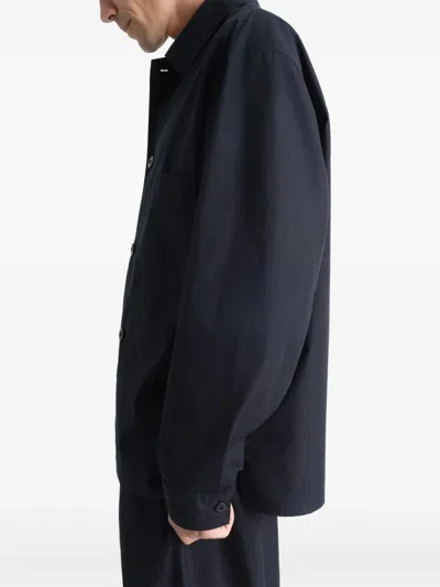 Lemaire 'collared Front Pockets Workwear Jacket' In Black