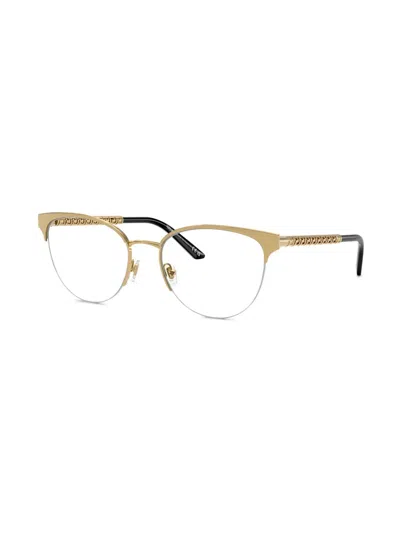 Versace Demo Cat Eye Ladies Eyeglasses Ve1304 1002 54 In Gold