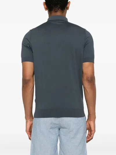 Fedeli Cotton Sweaters In Blue