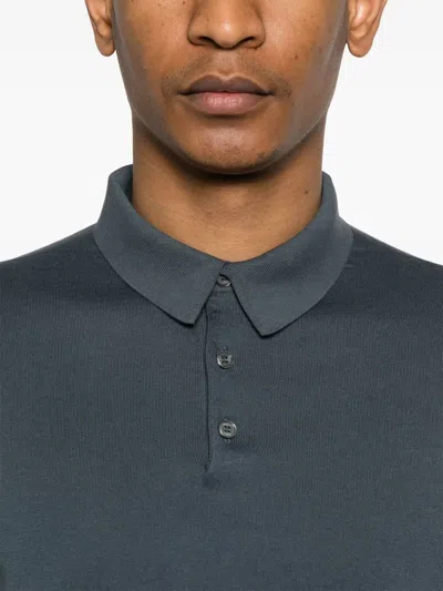 Fedeli Cotton Sweaters In Blue