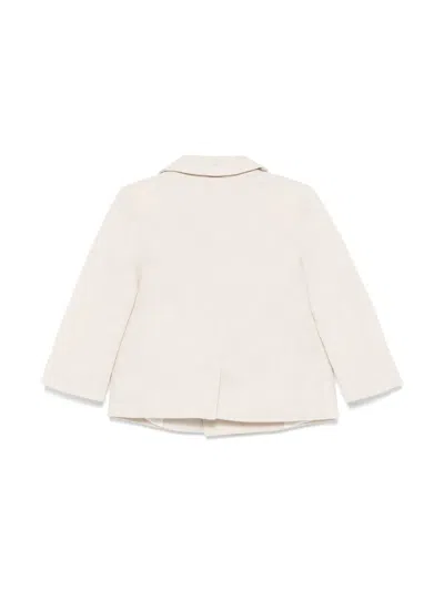 Patachou Double-breasted Blazer In Neutrals