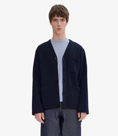 Apc Leandre Jacket L Iak In Iak - Dark Navy