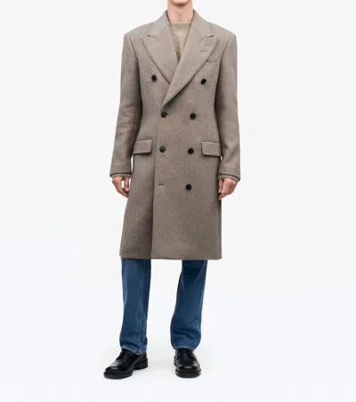 Tiger Of Sweden Chiaver Coat In Eggshell In White