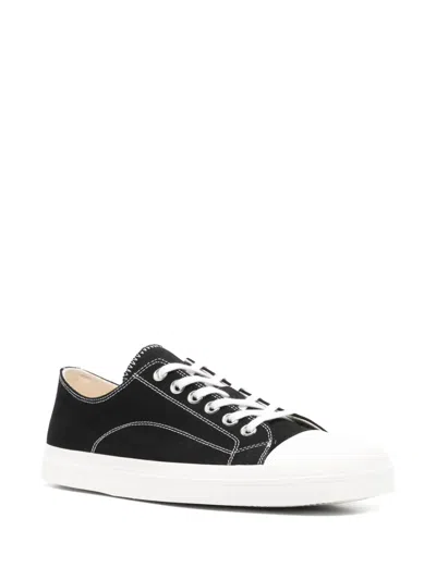 Moschino Square-toe Sneakers In Black