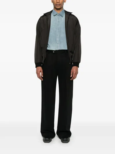 Fear Of God High Neck Track Jacket In Black