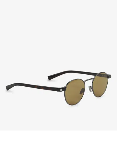 Saint Laurent Sunglasses Sl 707 In Ruthenium Havana Brow