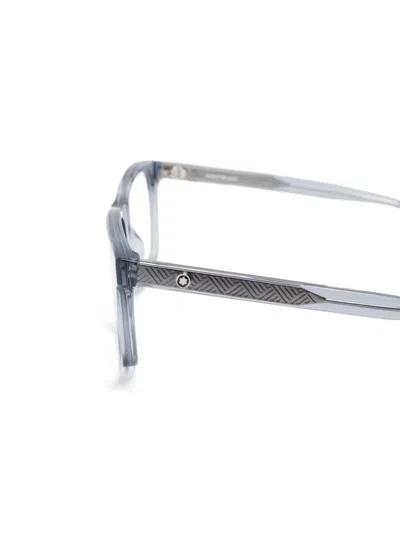 Montblanc Rectangle-frame Glasses In グレー