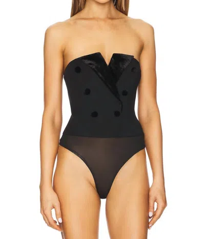 Cami Nyc Andara Bodysuit In Black In Black
