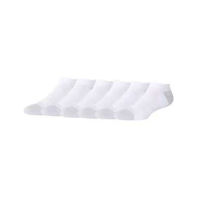 New Balance Unisex Youth Active No Show Socks 6 Pack In White
