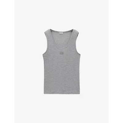 Loewe Anagram Tank Top In Gray