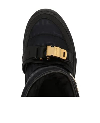 Balmain Logo Ski Boots In Black