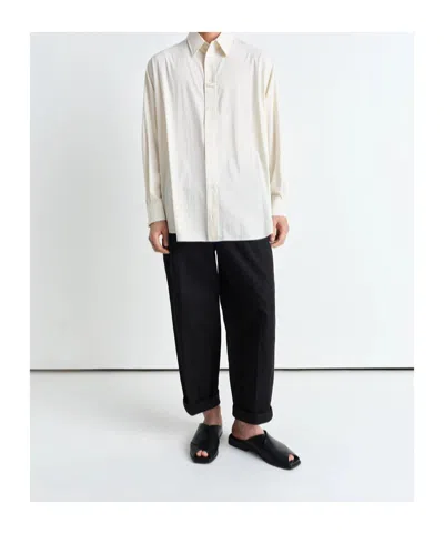 Lemaire Loop Shirt In White