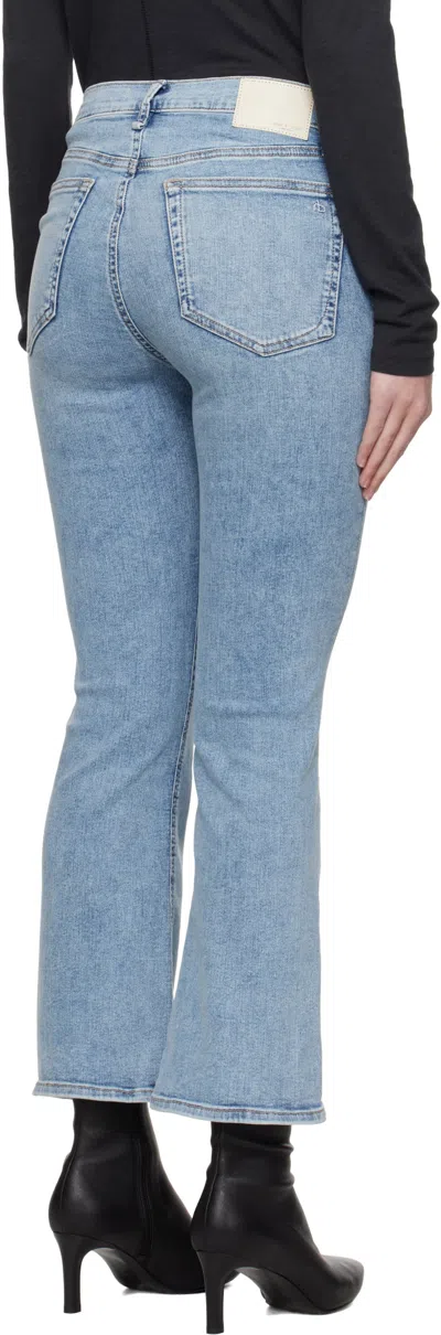 Rag & Bone Blue Epic Peyton Bootcut Jeans In Blue