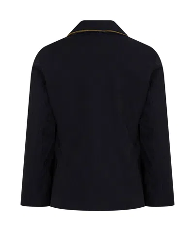 Etro Double-breasted Blazer In Black