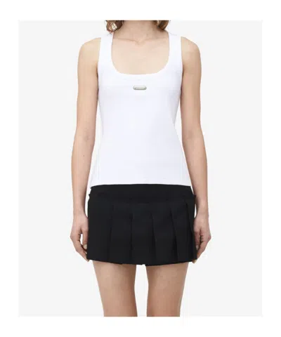 Alexander Mcqueen Mcqueen Placket Tank Top In White