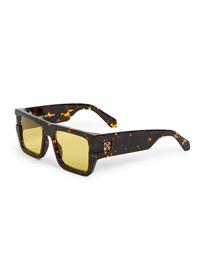 Off-white Chester Rectangular Sunglasses In Yellow
