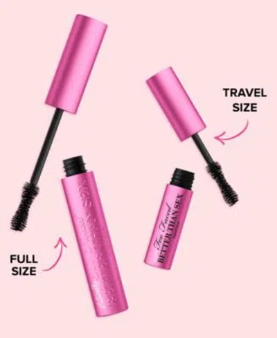 Too Faced Mini Naturally Better Than Sex Lengthening And Volumizing Mascara 0.16 oz In Black