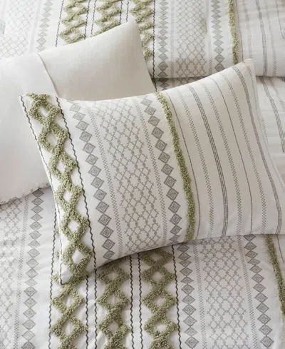 Ink+ivy Imani 3-pc. Comforter Set, Full/queen In Sage,ivory