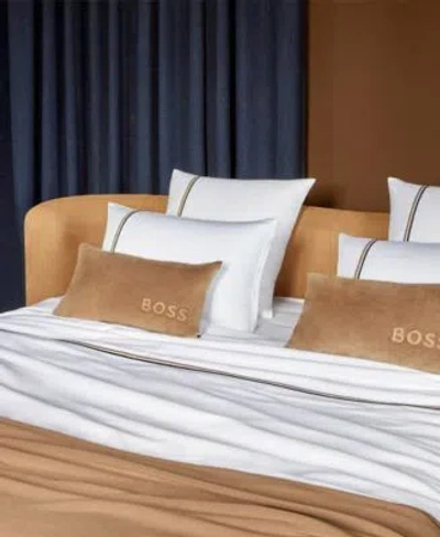 Boss Home By Hugo Boss B Linea 235 Thread Count Cotton Sheets In White